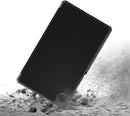 Trifold PU Leather Stand Protective Flip Tablet Case for Galaxy Tab A9+ (X210 / X215) - Black - Brand New