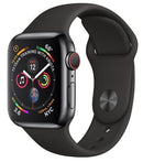 Apple  Watch Series 4 - 16GB - Space Black-Stainless Steel-Sport Band-Black - GPS - 40mm - Space Black - Stainless Steel - Black - Sport Band - Rubber - Excellent